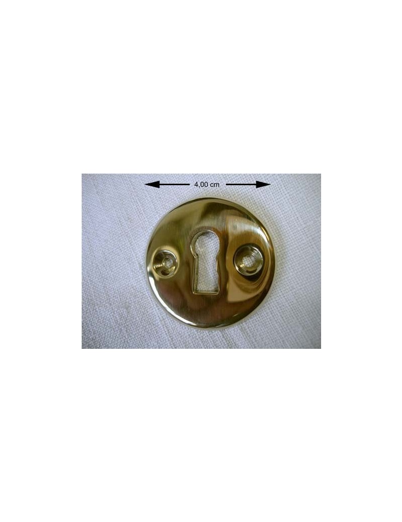 Round plate with keyhole  