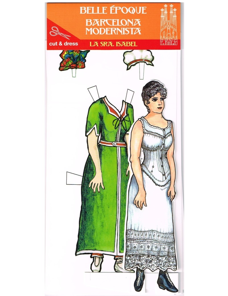 Vestidos Recortables Sra Isabel Barcelona Modernista