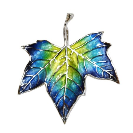 Broche hoja de plátano de sombra