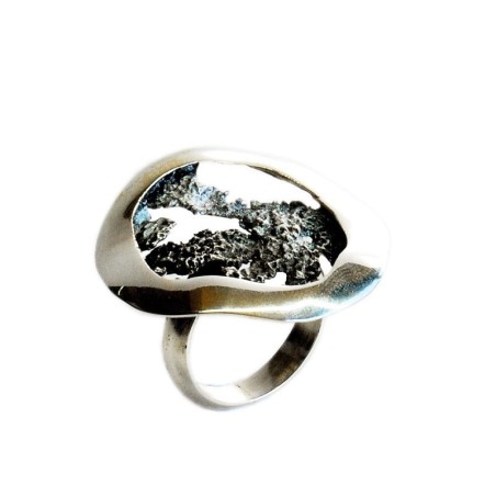 Anillo modernista esmaltado