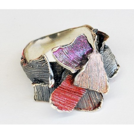 Modernist Enamel Ring