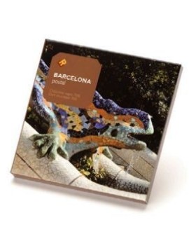 Postal Gaudiniana de Chocolate Drac Parc Güell