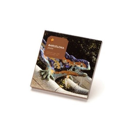 Postal Gaudiniana de Chocolate Drac Parc Güell