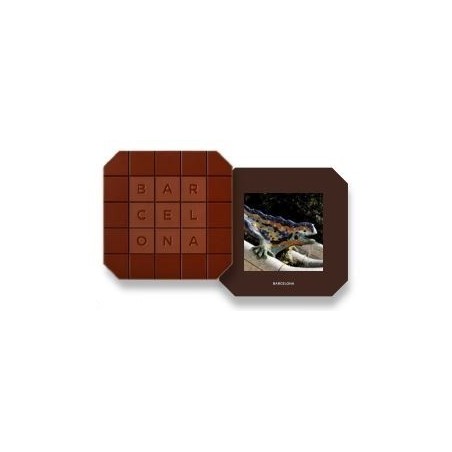 Postal Gaudiniana de Chocolate Drac Parc Güell