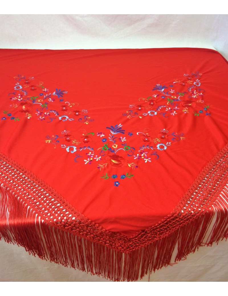 Manila Shawl Peaks Red
