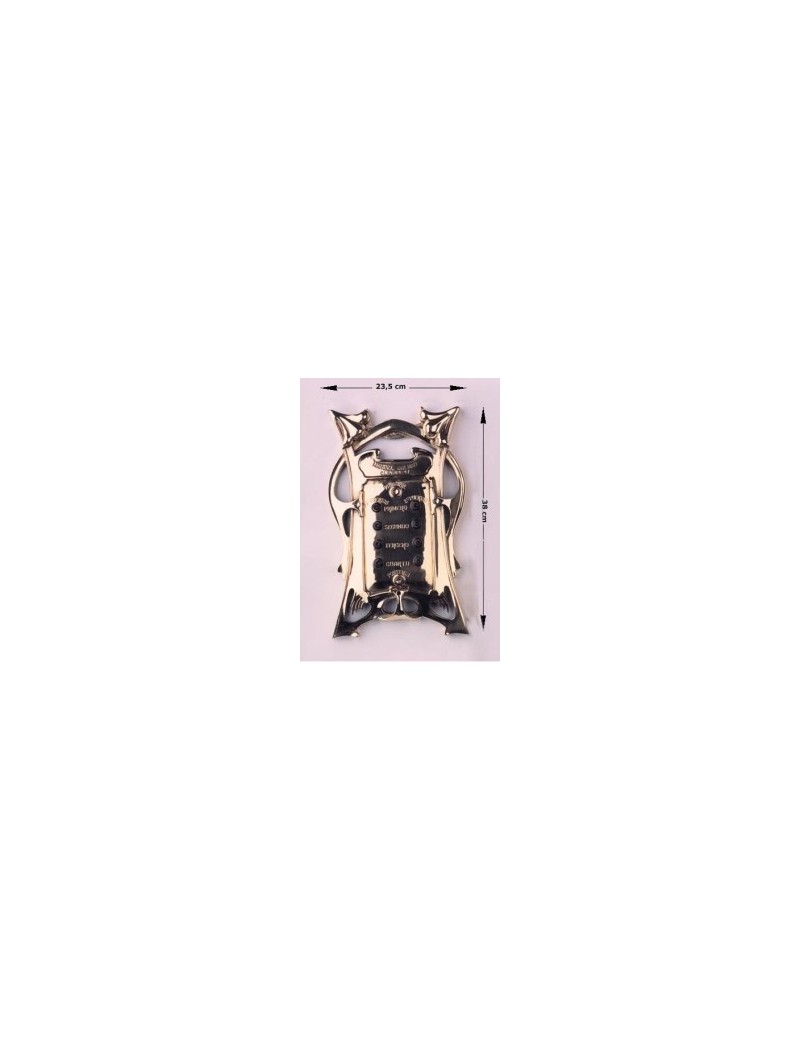 Placa timbre ascensor