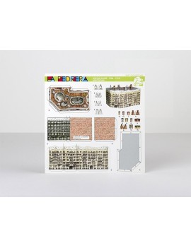 Postcard Paper Model Pedrera