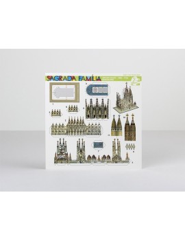 Postal Recortable Sagrada Familia