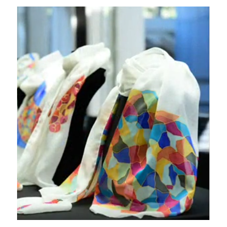 Foulard en soie Trencadis