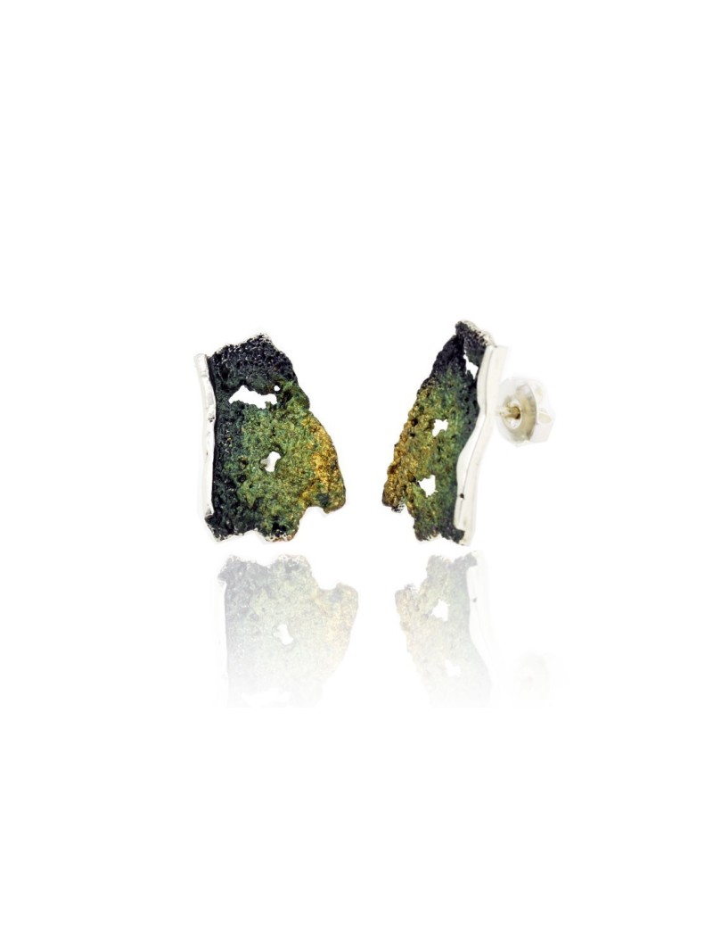 Modernist Enamel Earrings