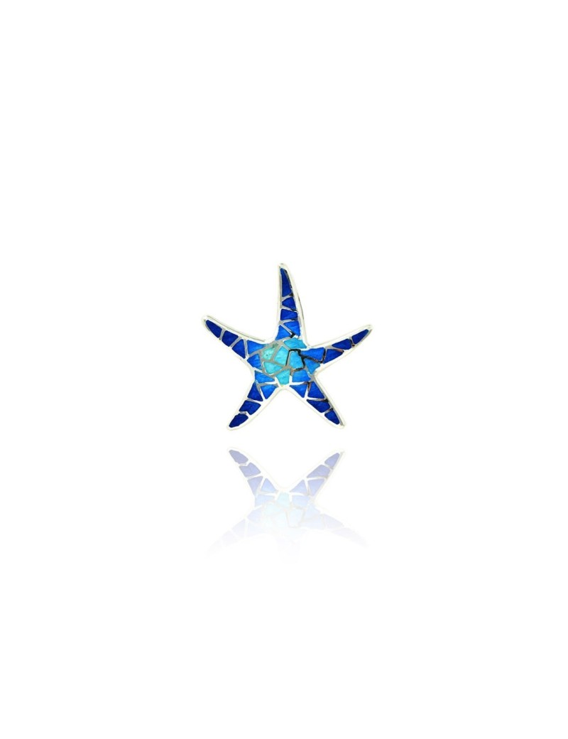 Colgante Gaudí Estrella de Mar Azul
