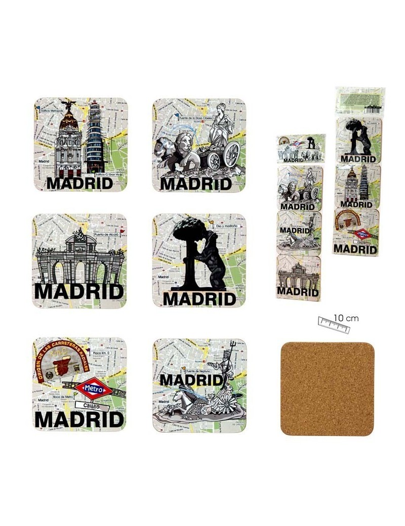 Set de 6 posa gots Madrid