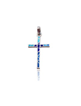 Cruz Trencadís azul