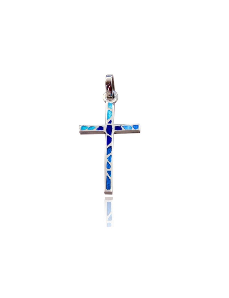 Cruz Trencadís azul