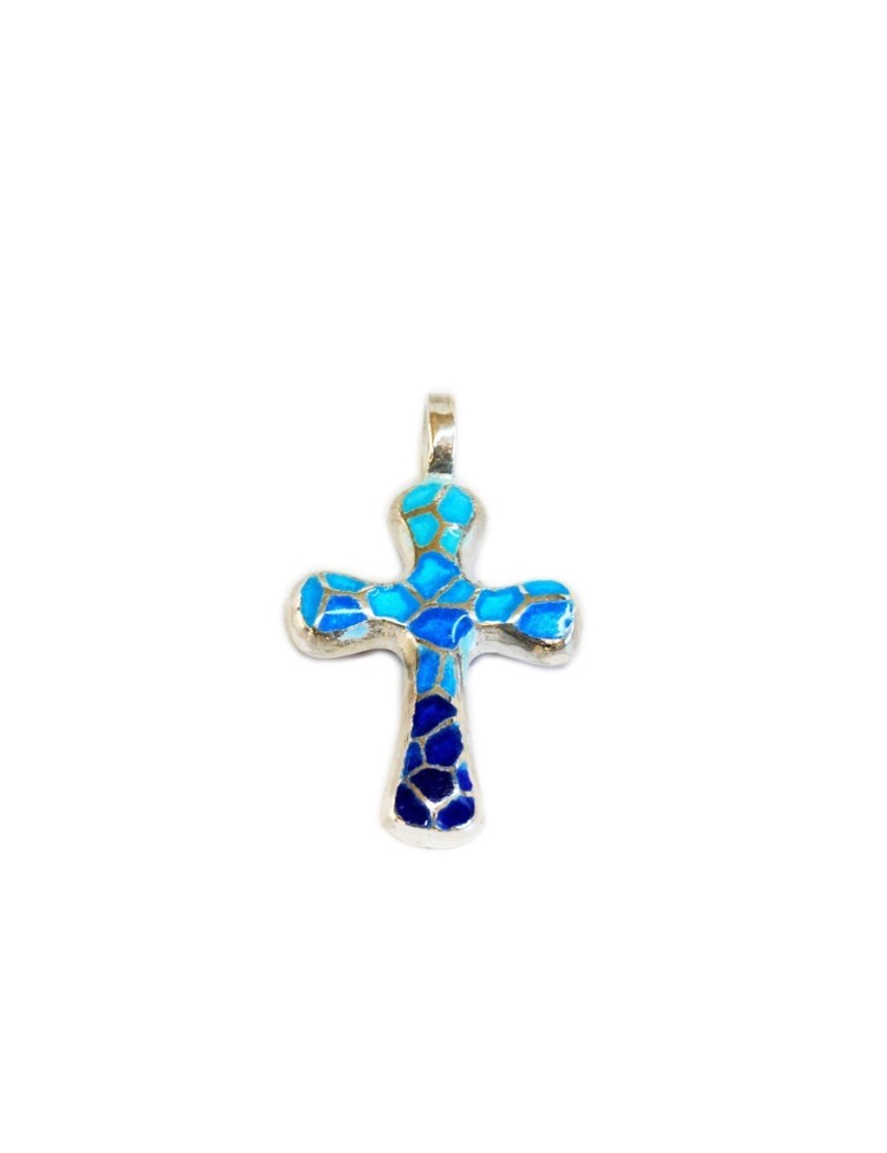 Trencadis Blue Cross rounded tips