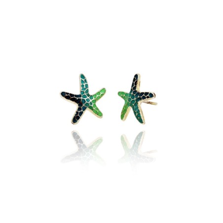 Earring Star Gaudi Trencadis Blue  