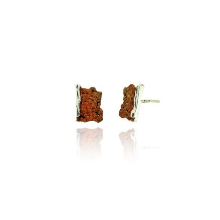 Small Modernist Enamel Earrings