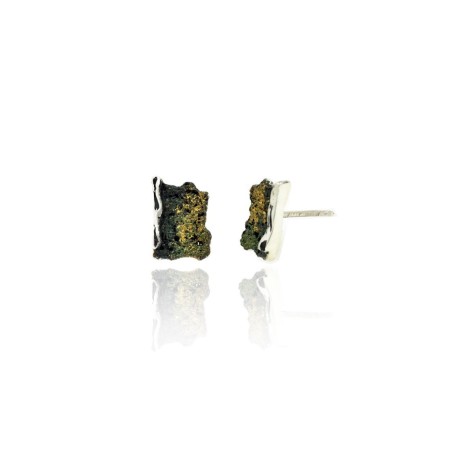 Small Modernist Enamel Earrings