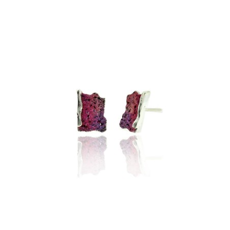 Small Modernist Enamel Earrings