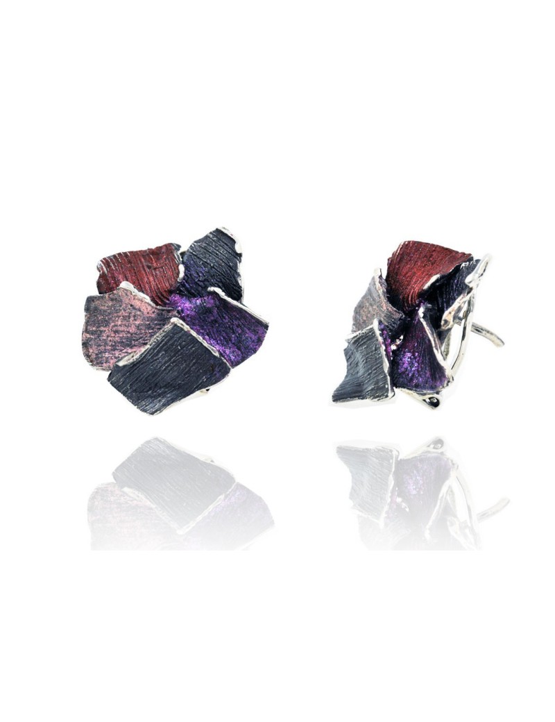 Modernist Enamel Earrings