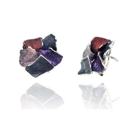 Modernist Enamel Earrings
