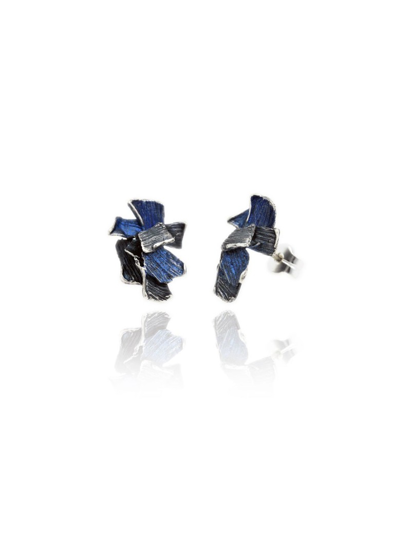 Summum Modernist Enamel Earrings