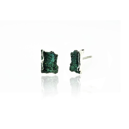 Small Modernist Enamel Earrings