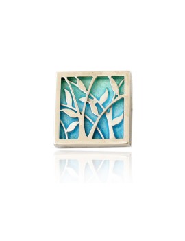 pendentif feuille verte