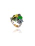 Anillo modernista esmaltado