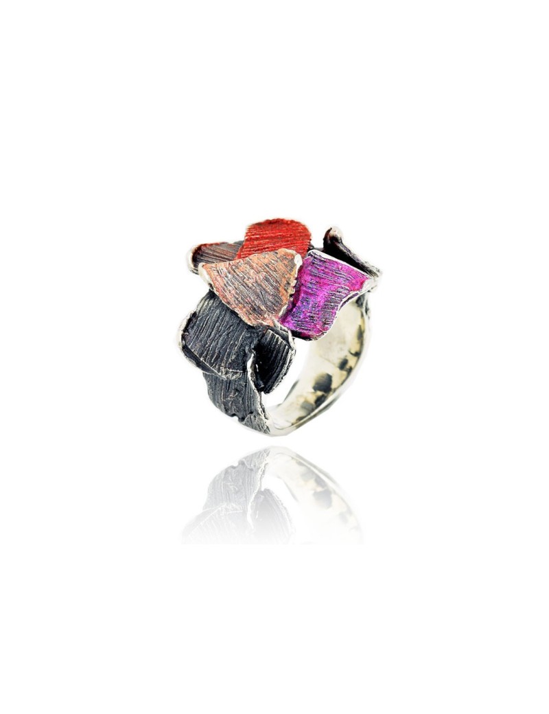 Modernist Enamel Ring
