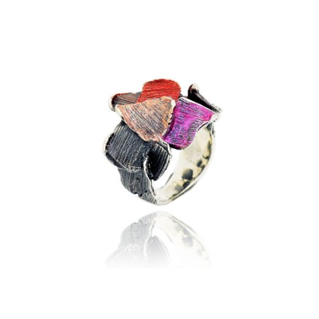 Modernist Enamel Ring