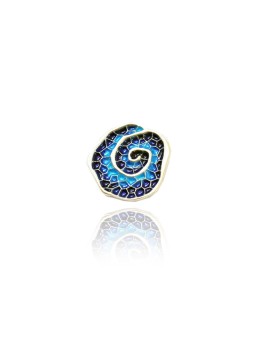 Snailed small blue pendant