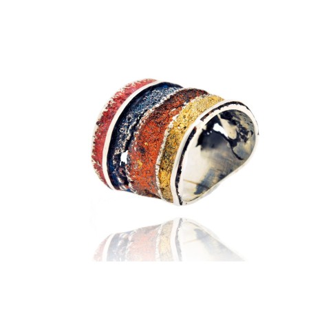 Bague rayée Sinera