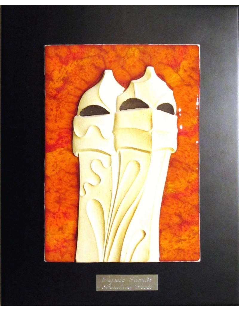 Picture Bas-relief La Pedrera Chimneys 