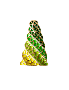 Small Pendant Chimney Gaudi Trencadis Green