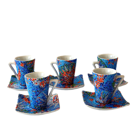 Set 6 Espresso Coffee Cups Dong Soles