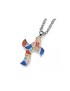 Pendentif Gaudí Croix Multicolor