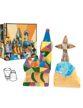 Set salero y pimentero Gaudi Multicolor