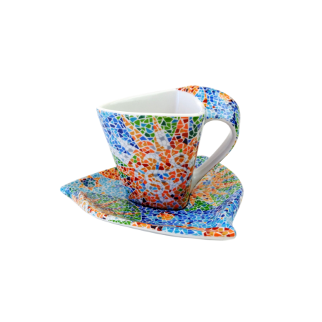 Tasse triangulaire avec sous-tasse Soles