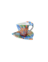 Triangular Cup with Saucer - Soles