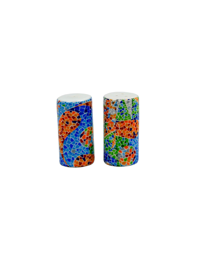Salpimentero cilindro trencadís Vitral