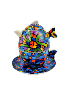 Théière / tasse Gaudi Vitral