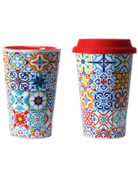 Mug tèrmic ceràmica mosaics modernistes Barcelona
