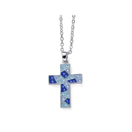 Pendant Gaudi Cross Blue