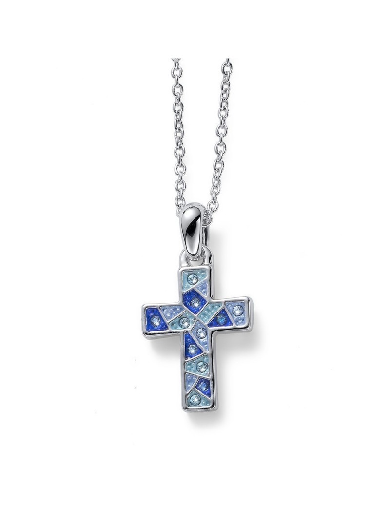 Pendentif Gaudí Croix Multicolor