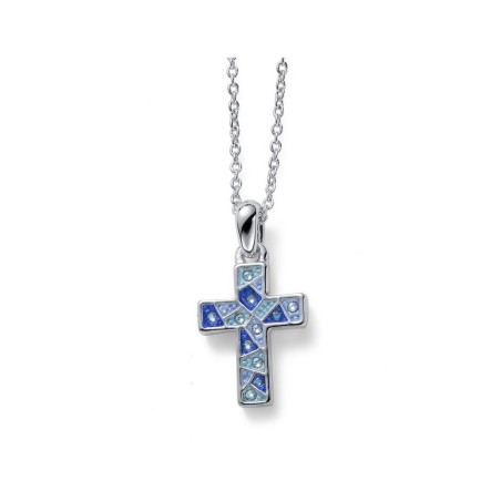Pendant Gaudi Cross Blue