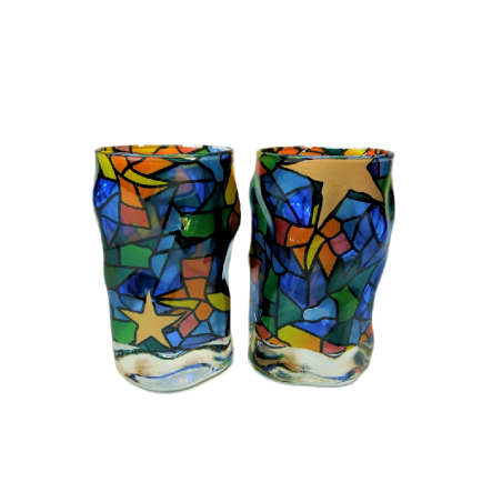 Set of 2 Drams of Glass Triana Estrellas