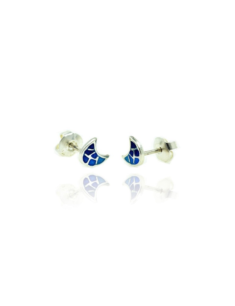 Pendientes Luna Gaudí Trencadís Blue  