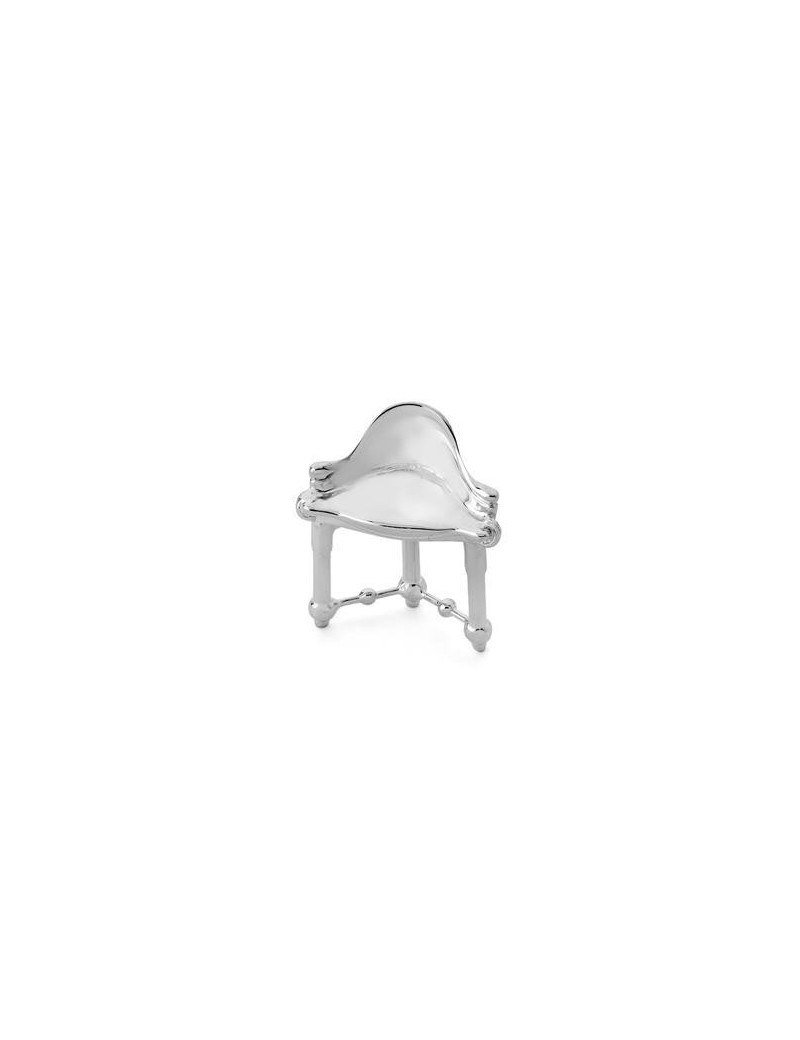 Miniatura Taburete Calvet en plata