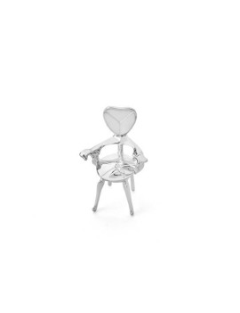 Miniatura Silla Calvet en plata